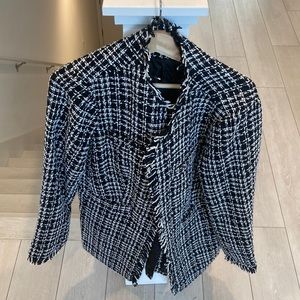 Women’s Venus Houndstooth long Blazer, size 18